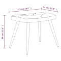 Miniatyrbild 10 av 10: vidaXL Vilstol med fotpall tyg lapptäcke multifärg