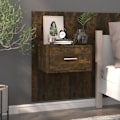 Miniatyrbild 3 av 9: vidaXL Väggmonterade sängbord 2 st rökfärgad ek Brun