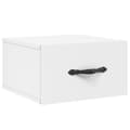 vidaXL Väggmonterat sängbord vit 35x35x20 cm Vit