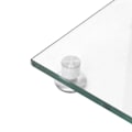 Miniatyrbild 7 av 8: vidaXL Stativ för högtalare 2 st härdat glas 4-pelarmodell silver Silver