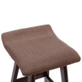 Miniatyrbild 7 av 9: vidaXL Barstolar 2 st taupe tyg Taupe