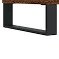 Miniatyrbild 7 av 9: vidaXL Stereobänk brun ek 85x38x48 cm konstruerat trä Brun