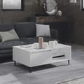 vidaXL Soffbord vit 90x60x35 cm konstruerat trä Vit