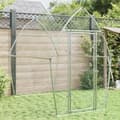 vidaXL Hönsbur silver 200x105x182 cm galvaniserat stål Silver