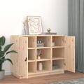 Miniatyrbild 6 av 10: vidaXL Byrå 100x40x75 cm massiv furu Brun