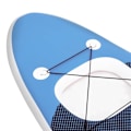 Miniatyrbild 7 av 10: vidaXL Upplåsbar SUP-bräda set blå 360x81x10 cm Blå