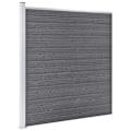 Miniatyrbild 2 av 10: vidaXL Staketpanel WPC 1391x186 cm grå grå