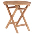 vidaXL Hopfällbart trädgårdsbord 45 cm massiv teak Brun