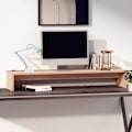 Miniatyrbild 3 av 8: vidaXL Skärmställ grå 100x27x15 cm massiv furu Brun