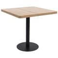 vidaXL Bistrobord ljusbrun 80x80 cm MDF Brun