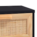 Miniatyrbild 5 av 8: vidaXL Soffbord svart 80x40x30 cm konstruerat trä&massiv furu Svart