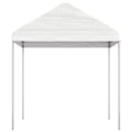 Miniatyrbild 3 av 6: vidaXL Paviljong med tak vit 13,38x2,28x2,69 m polyeten Vit