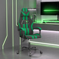 Miniatyrbild 10 av 10: vidaXL Snurrbar gamingstol svart och grön konstläder Grön