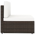 Miniatyrbild 5 av 10: vidaXL Modulsoffa 2-sits konstrotting brun Brun