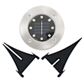 Miniatyrbild 7 av 8: vidaXL Marklampor soldrivna 8 st LED RGB-färg Silver
