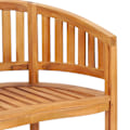 Miniatyrbild 7 av 9: vidaXL Bananstol massiv teak Brun