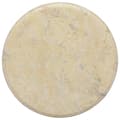 vidaXL Bordsskiva gräddvit Ø40x2,5 cm marmor Creme