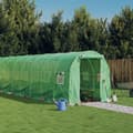 vidaXL Växthus med stålram grön 24 m² 12x2x2 m Grön