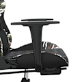Miniatyrbild 8 av 10: vidaXL Gamingstol med massage och fotstöd svart kamouflage konstläder Grön