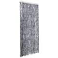 vidaXL Insektsdraperi silver 90x200 cm chenille Silver