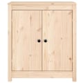 Miniatyrbild 5 av 8: vidaXL Skänkar 2 st 70x35x80 cm massiv furu Brun