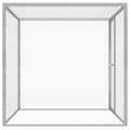 vidaXL Kattbur 1,5x1,5x1,5 m galvaniserat stål Silver