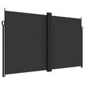 vidaXL Infällbar sidomarkis svart 200x1000 cm Svart