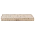 Miniatyrbild 2 av 7: vidaXL Dyna till pallsoffa bomull 120x80x10 cm beige Beige