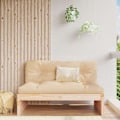 Miniatyrbild 1 av 10: vidaXL Mittensoffa 120x80 cm massiv furu Brun