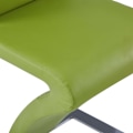 Miniatyrbild 6 av 7: vidaXL Matstolar med sicksack-form 2 st grön konstläder Grön