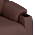 Miniatyrbild 8 av 10: vidaXL Elektronisk reclinerfåtölj brun konstläder Brun