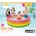 Miniatyrbild 3 av 3: INTEX Uppblåsbar pool Sunset 4 ringar 168x46 cm Flerfärgsdesign