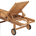 Miniatyrbild 8 av 10: vidaXL Solsäng massiv teak Brun