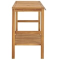 Miniatyrbild 3 av 8: vidaXL Badrumsunderskåp massiv teak 132x45x75 cm Brun