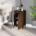 Miniatyrbild 3 av 10: vidaXL Sängbord 2 st rökfärgad brun ek 40x35x70 cm konstruerat trä Brun
