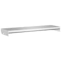 vidaXL Gallersteg 80x24x7 cm galvaniserat stål Silver
