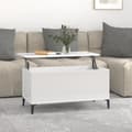 vidaXL Soffbord vit högglans 90x44,5x45 cm konstruerat trä Vit