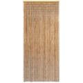 vidaXL Dörrdraperi i bambu 90x220 cm Brun