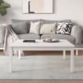 vidaXL Soffbord vit 100x100x40 cm massivt furu Vit