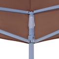 Miniatyrbild 5 av 6: vidaXL Tak till partytält 6x3 m brun 270 g/m² Brun