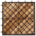Miniatyrbild 5 av 8: vidaXL Trall 10 st 30x30 cm massivt akaciaträ Brun