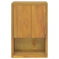 Miniatyrbild 1 av 9: vidaXL Väggmonterat badrumsskåp 45x30x70 cm massiv teak Brun