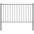 Miniatyrbild 1 av 4: vidaXL Staketpanel med stolpar pulverlackerat stål 1,7x1,25 m antracit Antracit