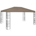 Miniatyrbild 1 av 7: vidaXL Paviljong 4x3 m taupe Taupe