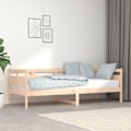 Miniatyrbild 1 av 10: vidaXL Dagbädd 80x200 cm massiv furu Brun