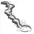Miniatyrbild 2 av 4: Ubbink Startsegment för dammvattenfall Colorado Cascade 1312071 Brun
