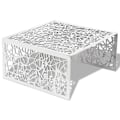 Miniatyrbild 2 av 5: vidaXL Soffbord av aluminium Geometrisk Openwork Design Silver