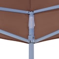 Miniatyrbild 5 av 6: vidaXL Tak till partytält 4x3 m brun 270 g/m² Brun