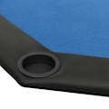 Miniatyrbild 5 av 6: vidaXL Pokerbord för 8 spelare hopfällbart 108x108x75 cm blå Blå