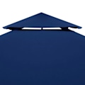 Miniatyrbild 3 av 5: vidaXL Paviljongtak med ventilering 310 g/m² 4x3 m blå Blå